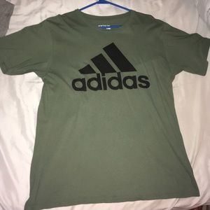Olive Green Adidas Logo T-Shirt
